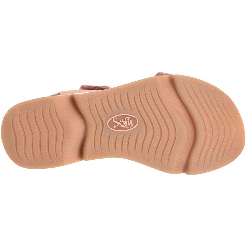 Sofft Castello Sandals - Womens Cayon Coral Pink Sole View