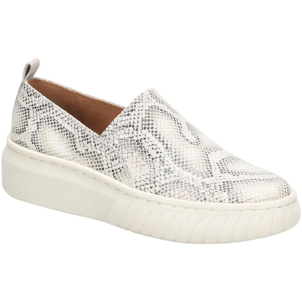 Sofft Potina Slip on Casual Shoes - Womens White Grey