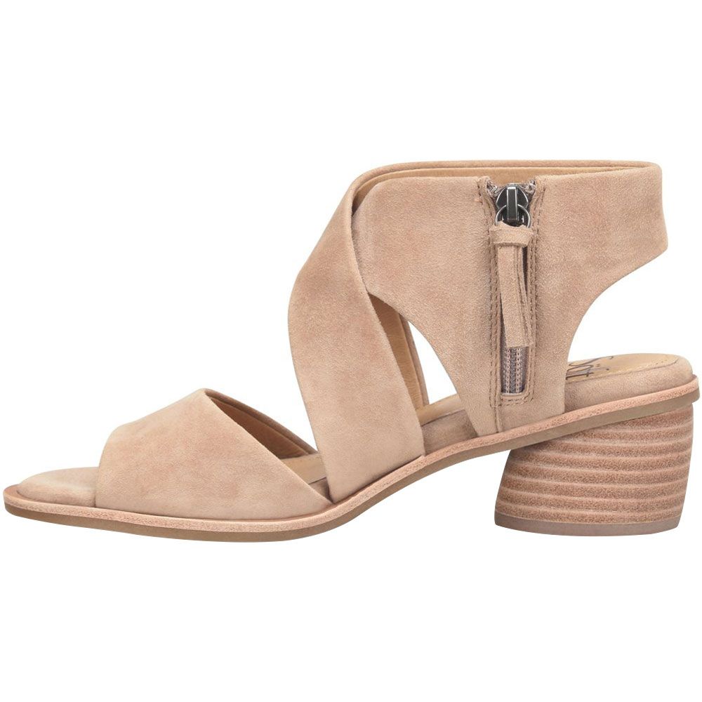 Sofft Camille Sandals - Womens Stone Suede Grey Back View