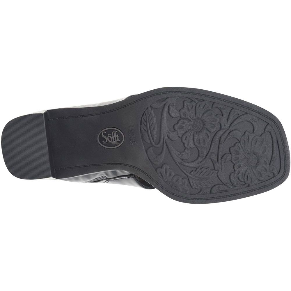 Sofft Sheila Sandals - Womens Black Patent Sole View