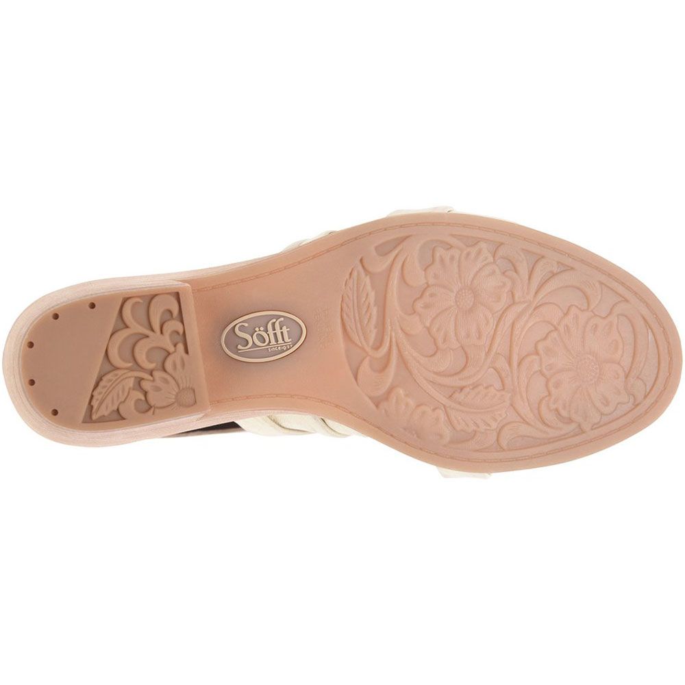Sofft Samoa Sandals - Womens Platino Metallic Sole View