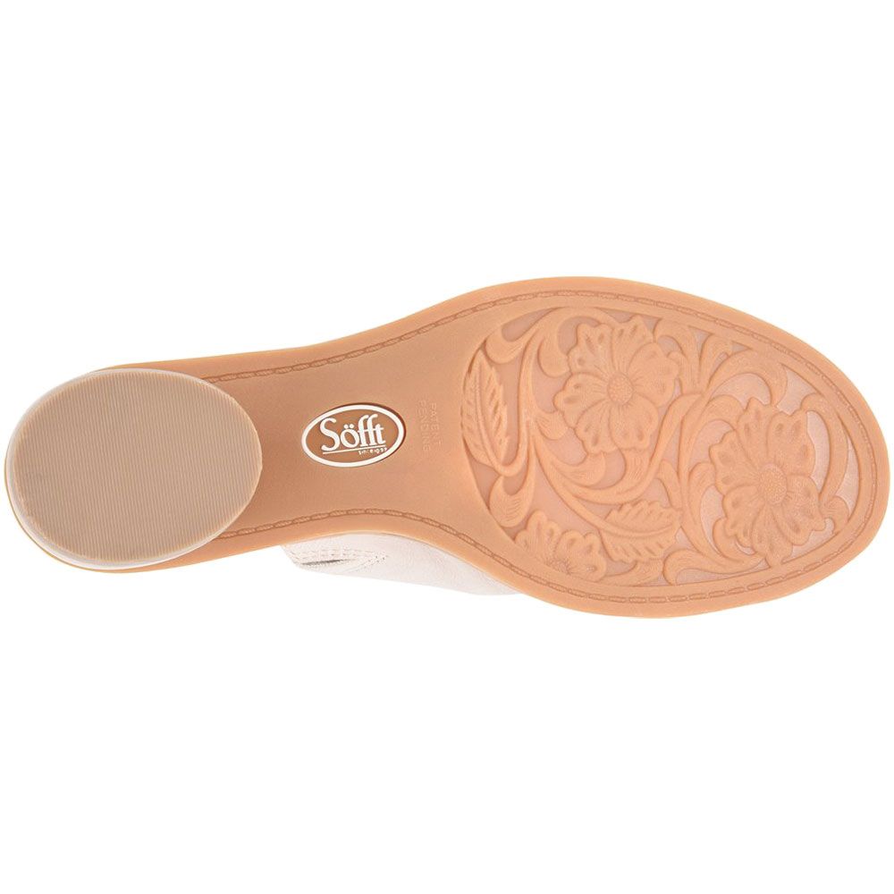 Sofft Chrissie Slide Sandals - Womens Tapioca Grey Sole View