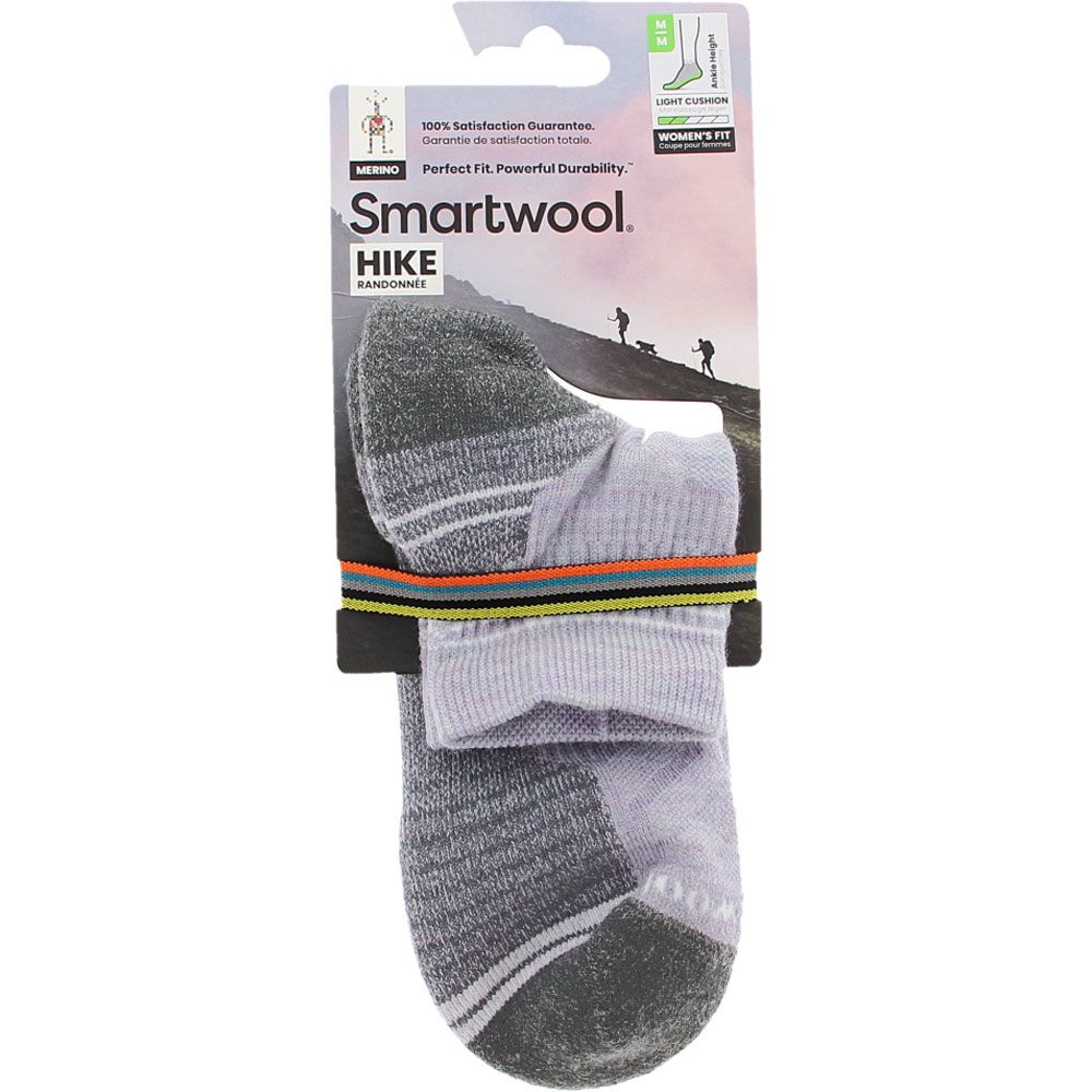 Smartwool Wos Hike Light Cushion Ankle Socks Purple Eclipse View 2