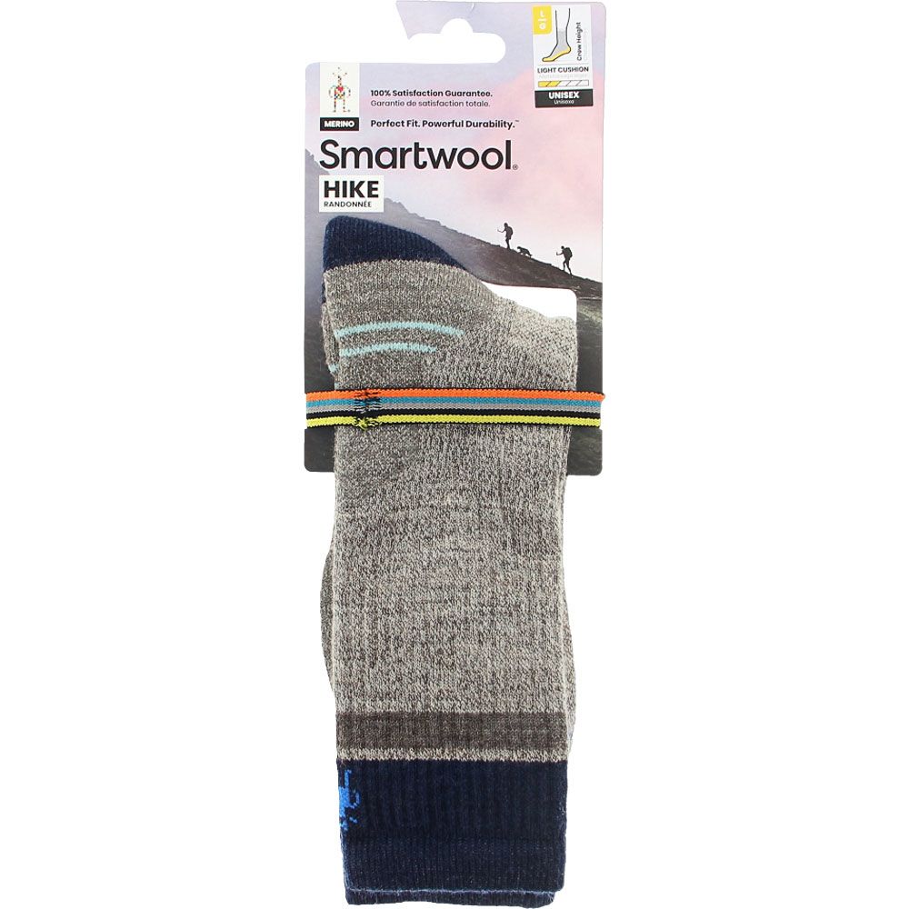 Smartwool Hike Lite Cushion Winding Trail Socks Taupe Natural View 2