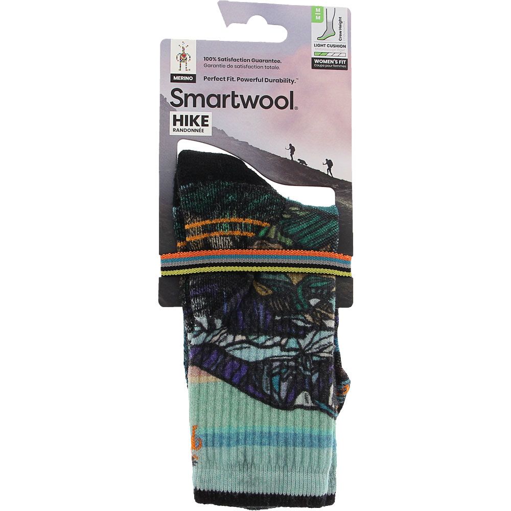 Smartwool Womens Hike Icy Range Print Light Cushion Socks Multicolor View 2