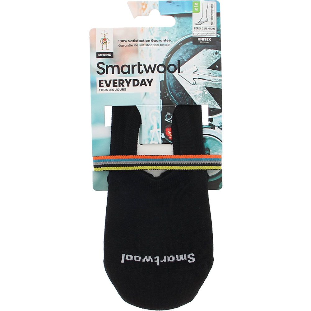 Smartwool Everyday No Show Zero Cushion Socks Black View 2