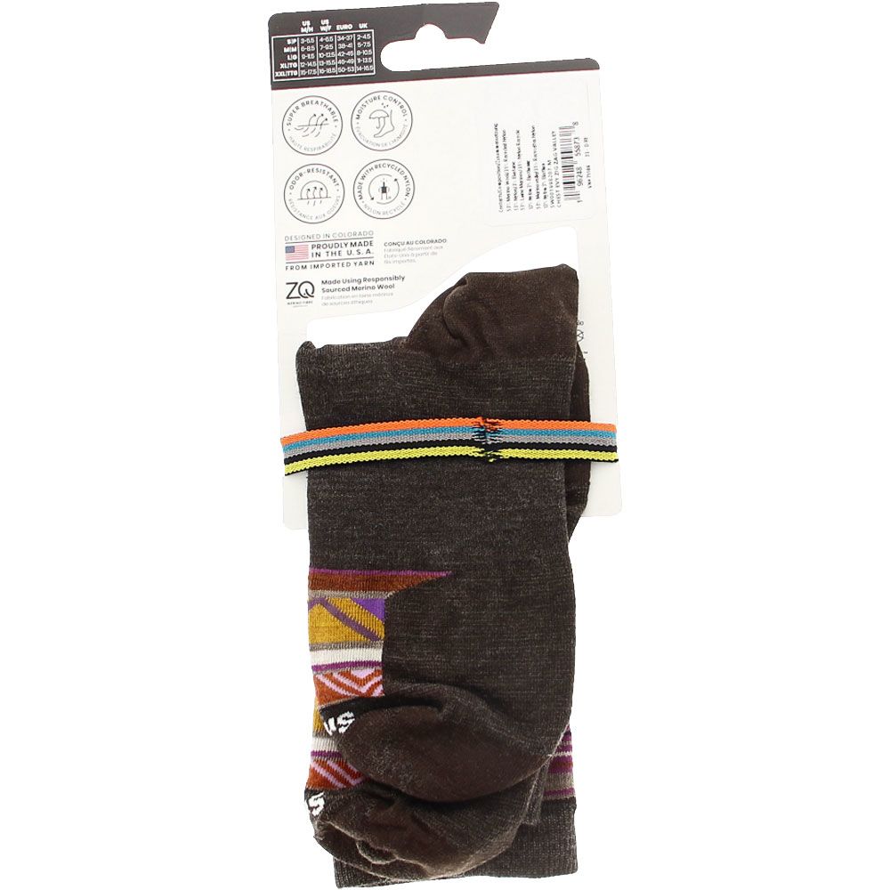 Smartwool Wos Zigzag Valley Crew Socks - Womens Chestnut View 3
