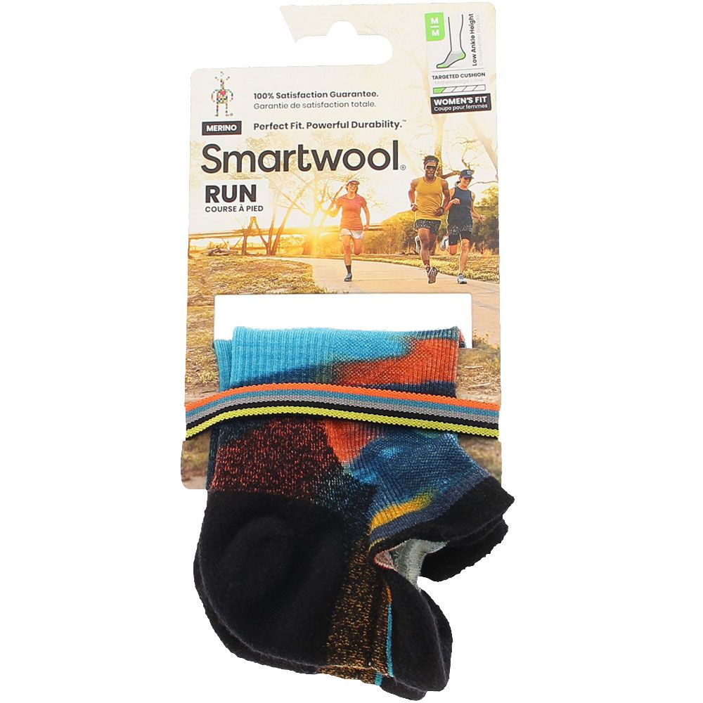 Smartwool Wos Run Targeted Cushion Pair Socks Alpine Blue View 2