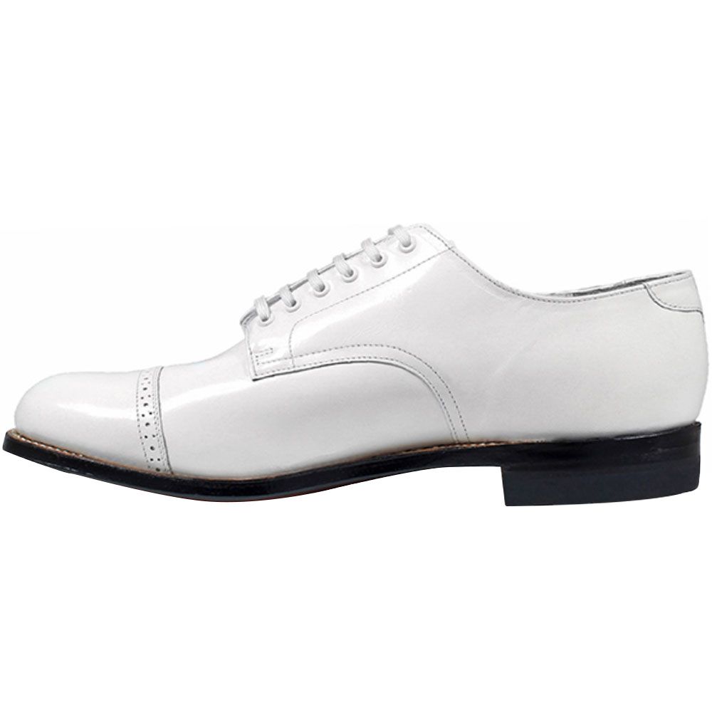 Stacy Adams Madison Tie Dress Shoes - Mens White Back View