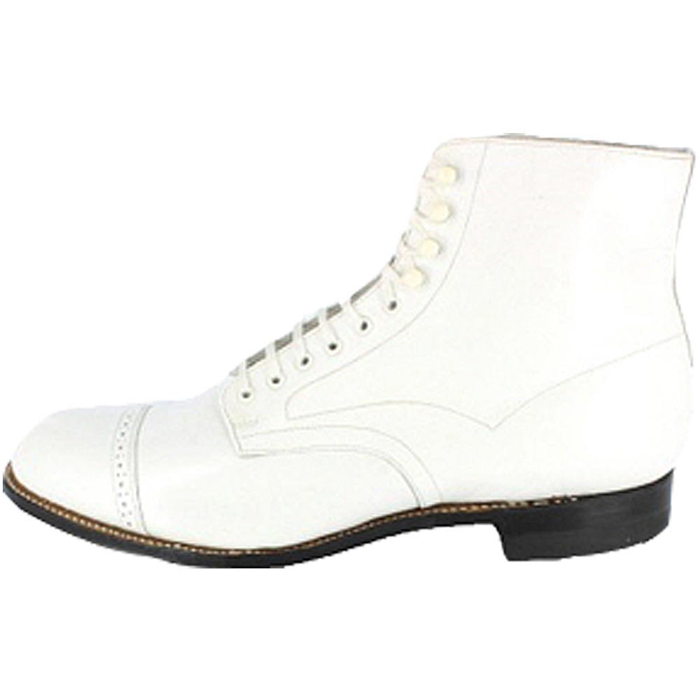 Stacy Adams Madison Dress Boots - Mens White Back View