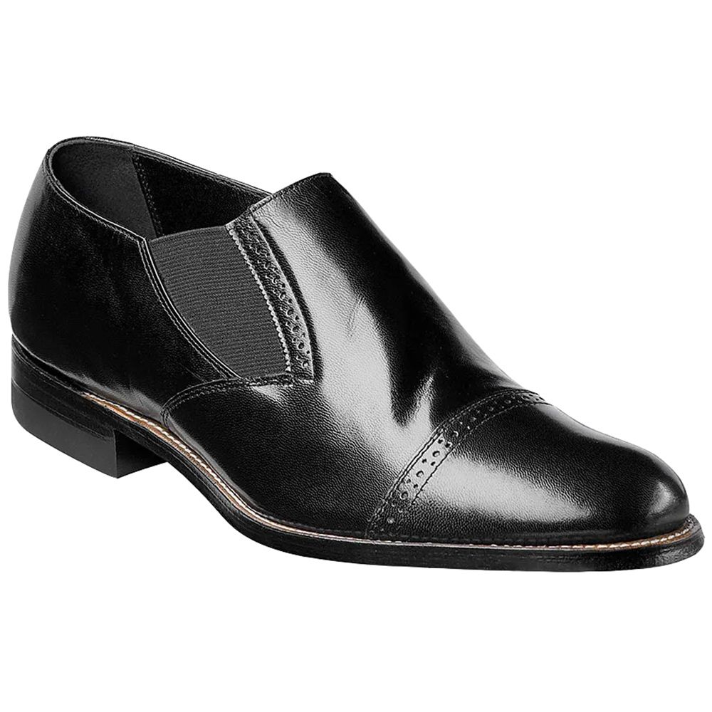 Stacy Adams Mens Black Leather Madison Slip On Business Dress Trendy Loafer Shoe