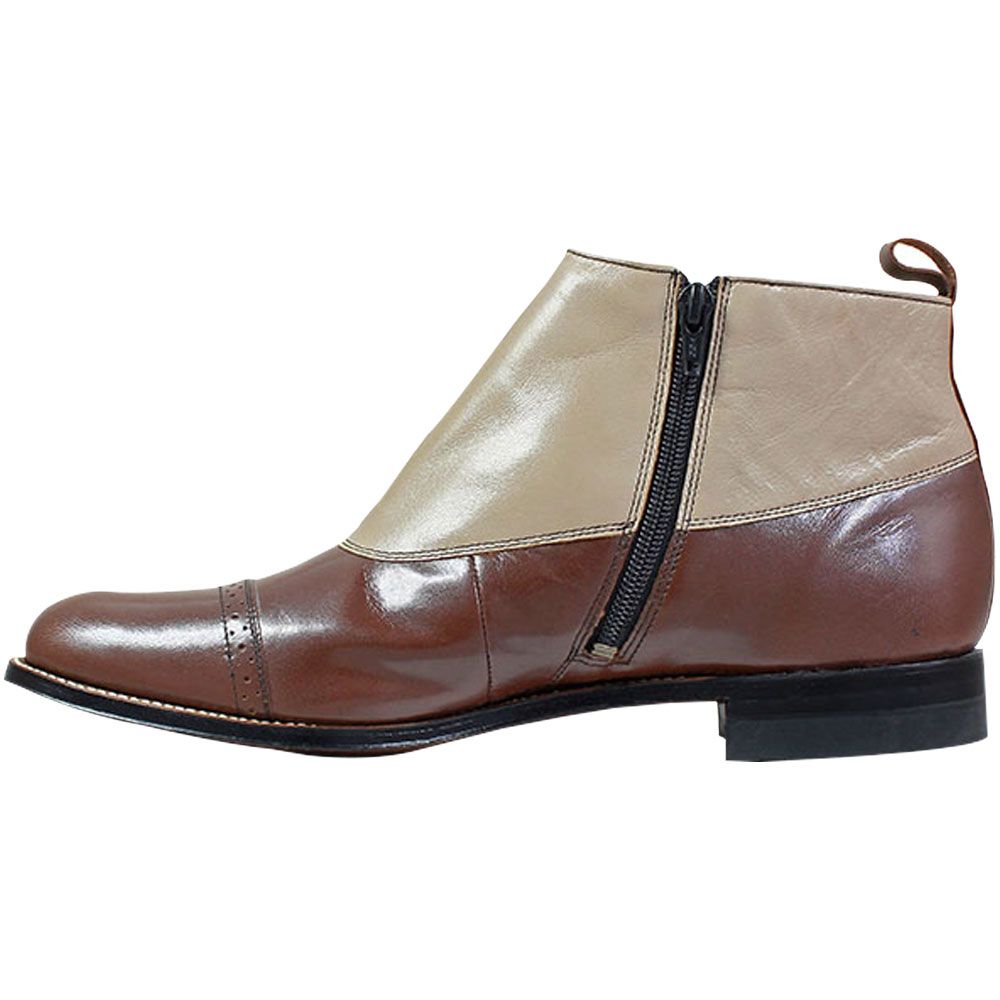 Stacy Adams Madison Cap Toe Dress Boots - Mens Brown Tan Back View