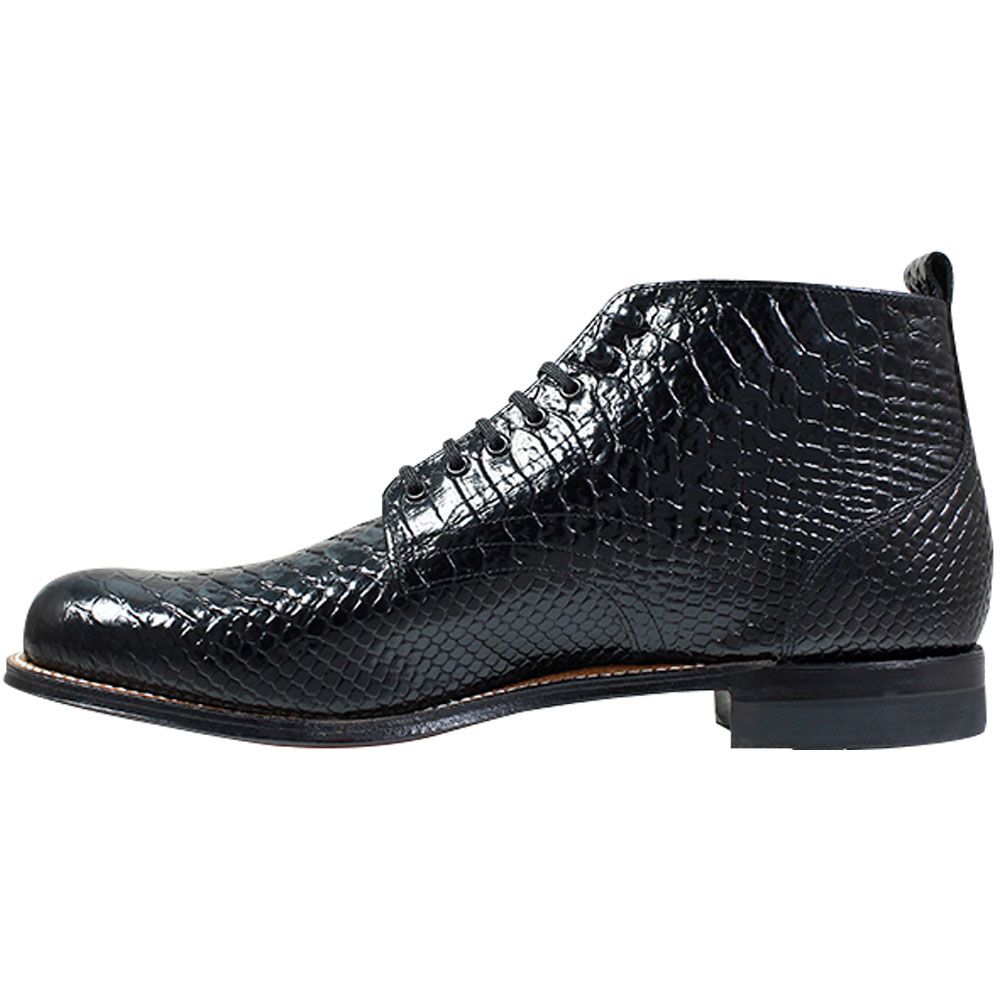 Stacy Adams Madison Tie Dress Boots - Mens Black Back View