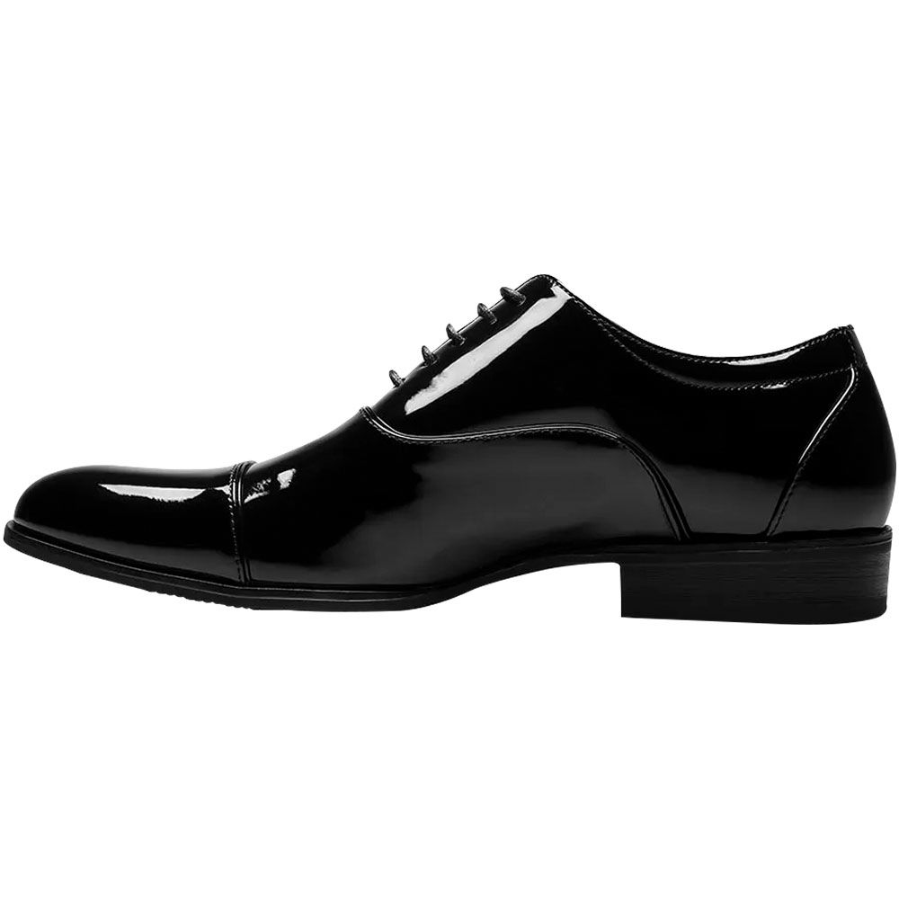 Stacy Adams Gala Oxford Dress Shoes - Mens Black Patent Back View