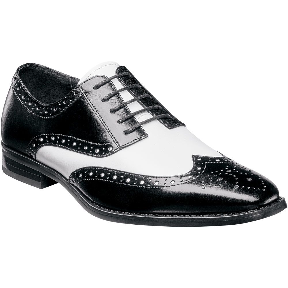 Stacy Adams Tinsley Oxford Dress Shoes - Mens Black White