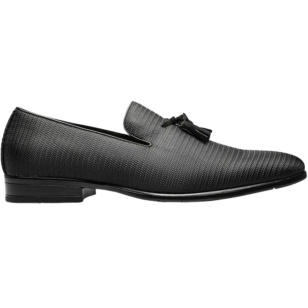 Stacy Adams Tazewell Slip On Casual Shoes - Mens Black Side View