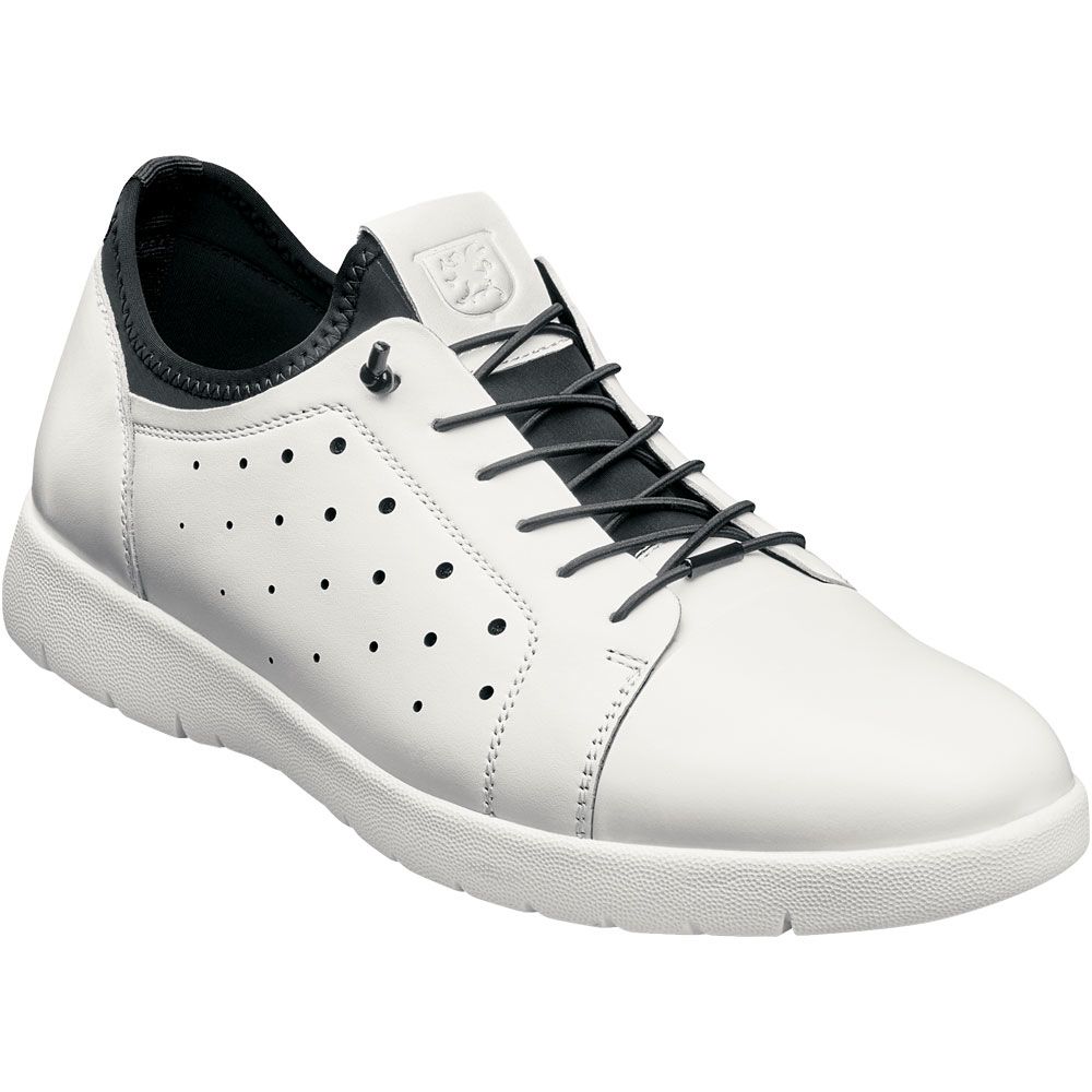 Stacy Adams Halden Lace Up Casual Shoes - Mens White
