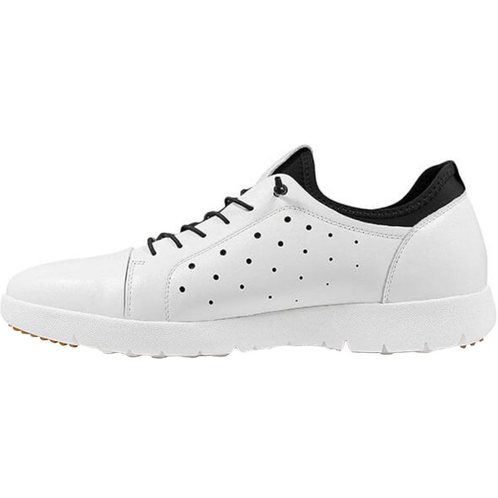 Stacy Adams Halden Lace Up Casual Shoes - Mens White Back View