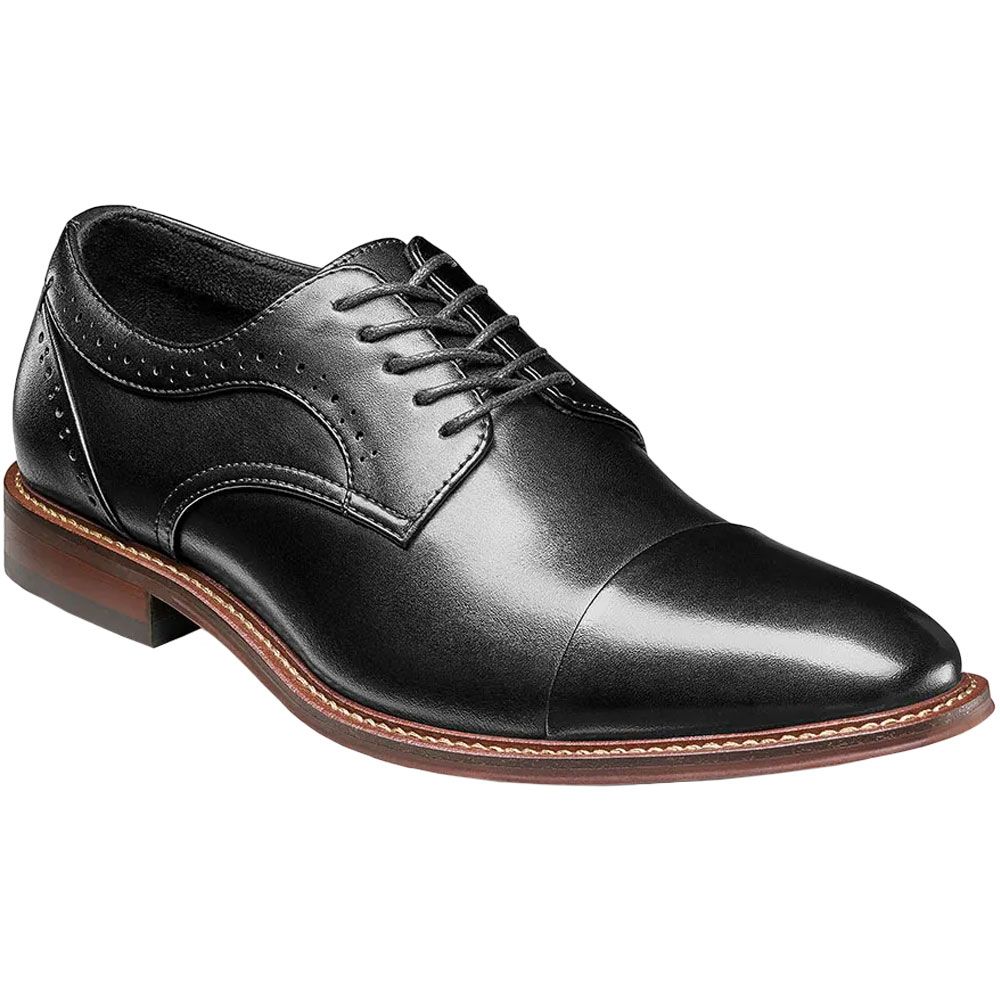 Stacy Adams Maddox Oxford Dress Shoes - Mens Blk Smooth