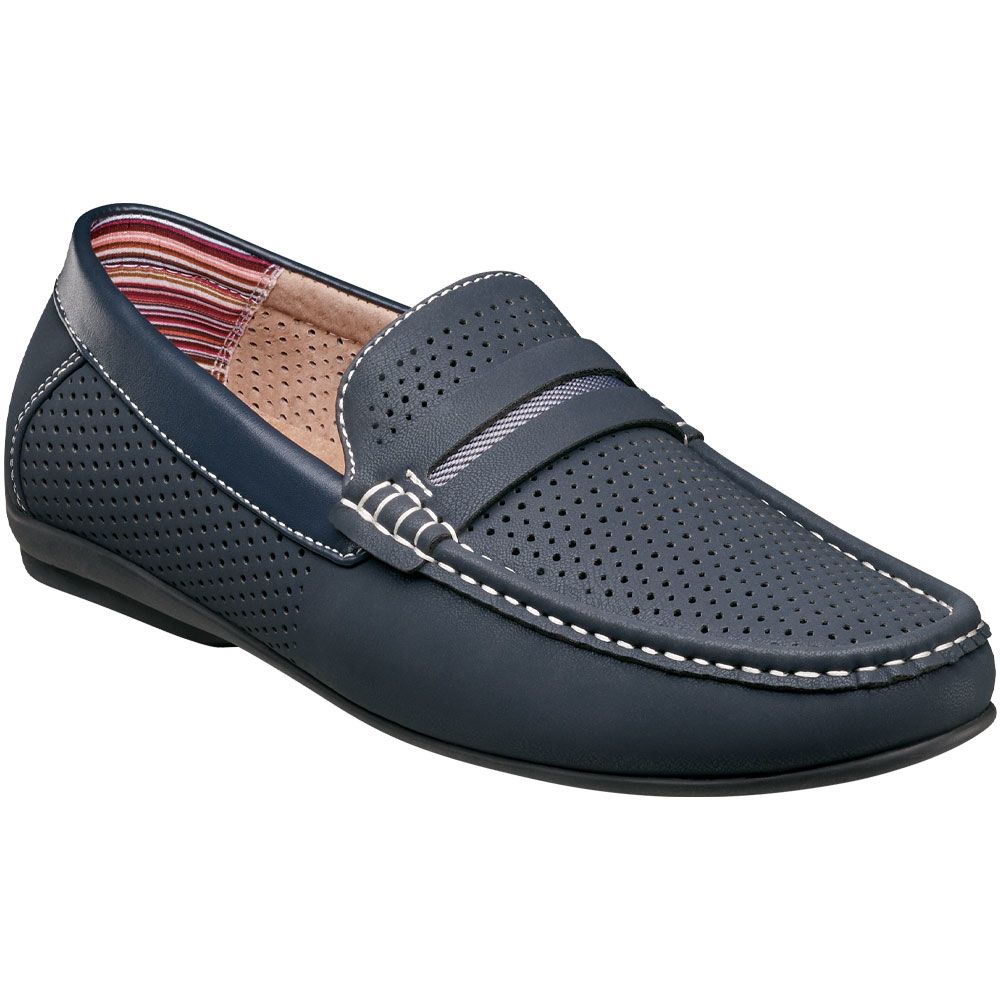 Stacy Adams Corby Slip On Loafer Mens Casual Shoes Navy