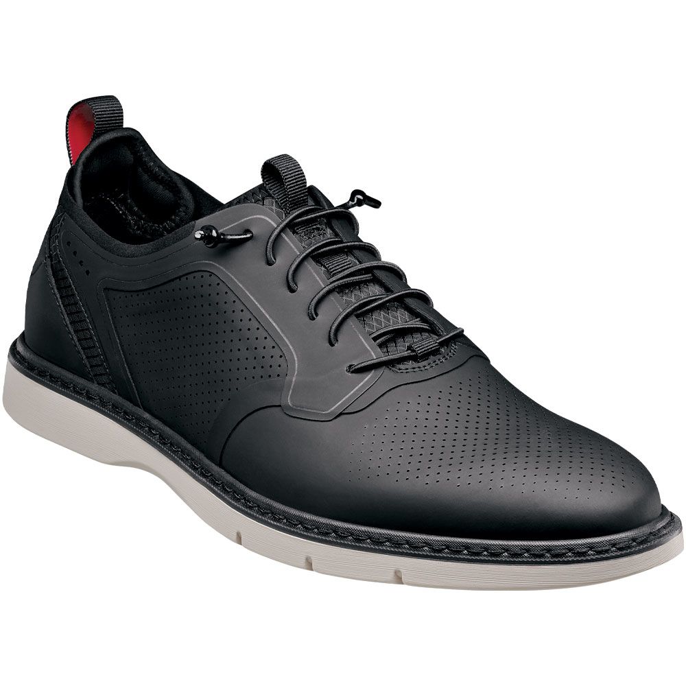 Stacy Adams Synchro Plain Toe Lace Up Casual Shoes - Mens Black
