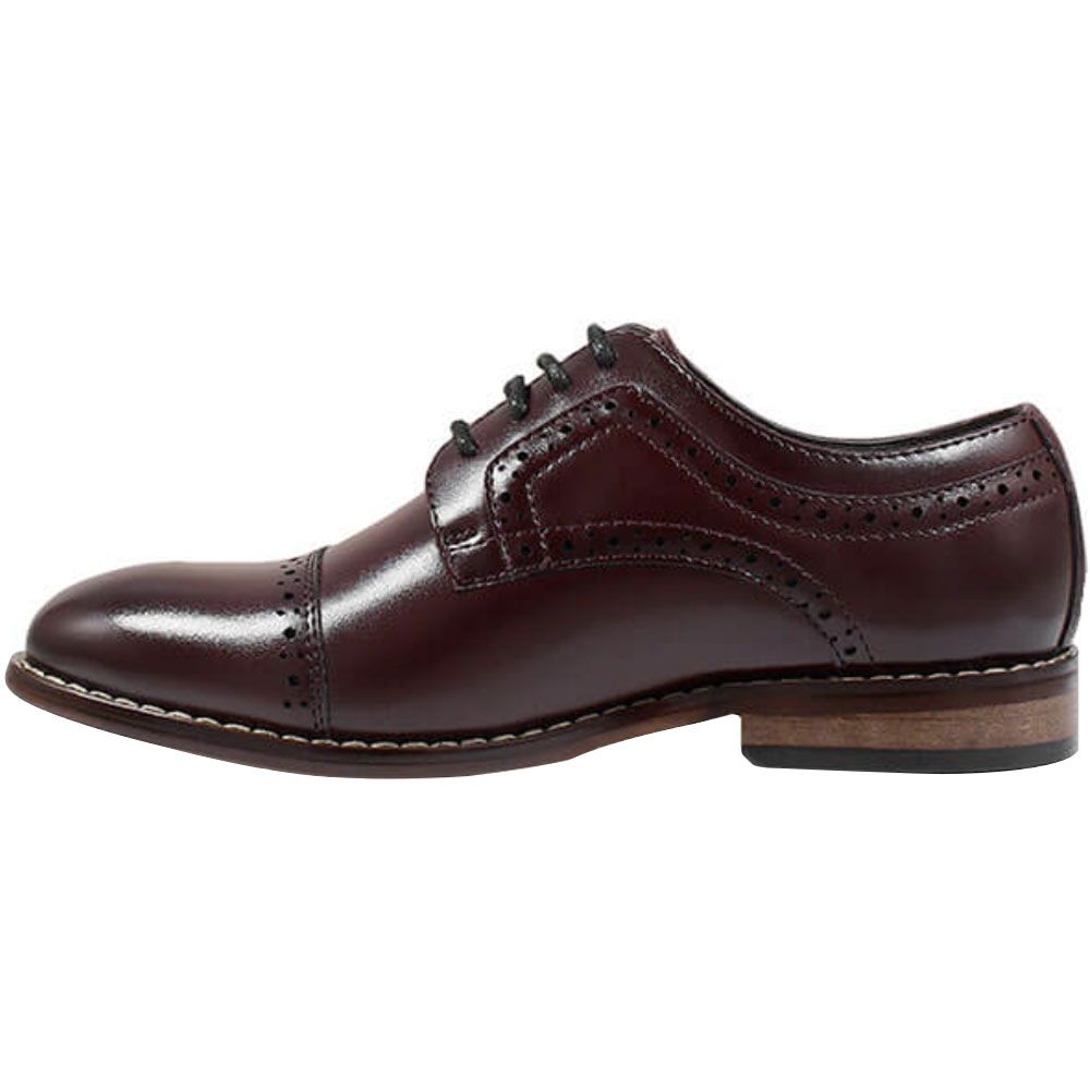 Stacy Adams Dickinson Dress Casual Shoes - Kids Burgundy Back View