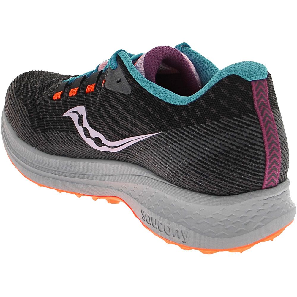 Saucony Canyon TR Trail Running Shoes - Womens Black Back View