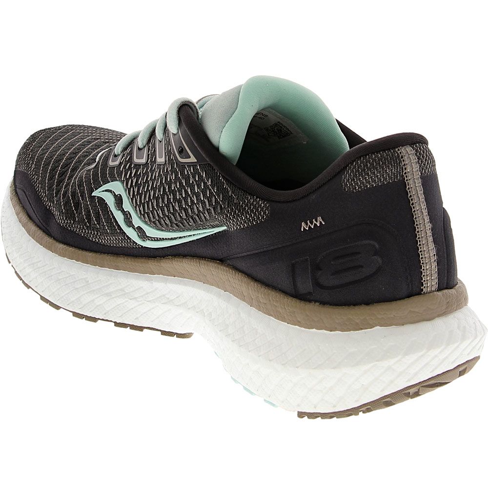 Saucony Triumph 18 Running Shoes - Womens Charcoal Sky Back View