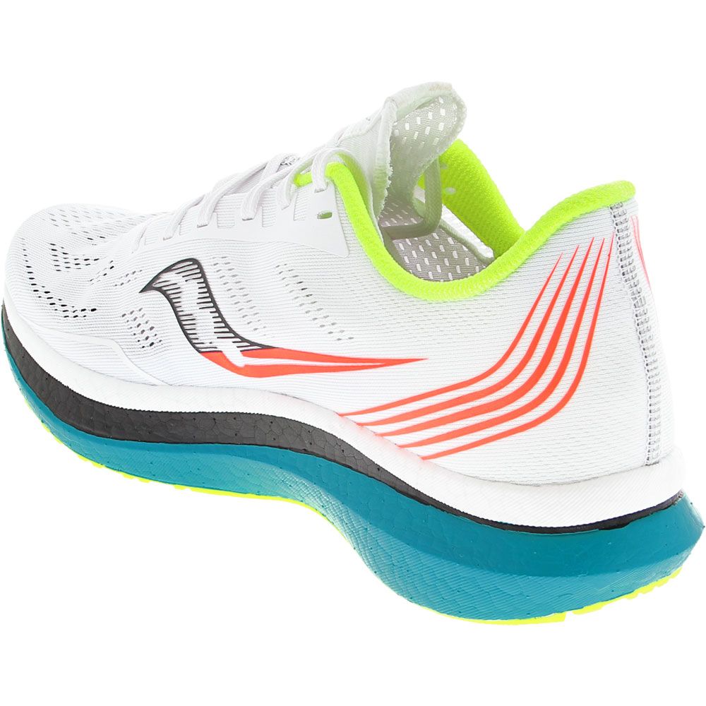 Saucony Endorphin Pro Running Shoes - Womens White Mutant Back View