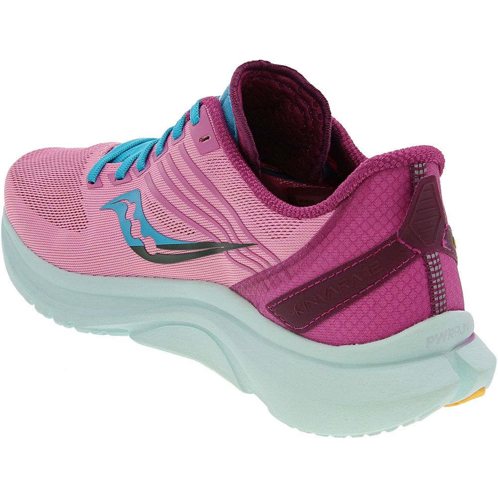 Saucony Kinvara 12 Running Shoes - Womens Pink Back View