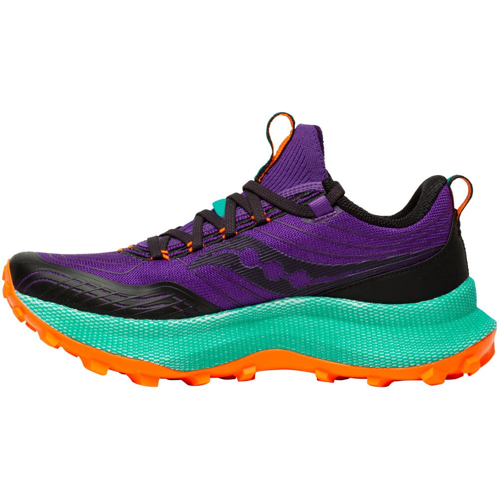 Saucony Endorphin Trail Running Shoes - Womens Concord Jade Back View
