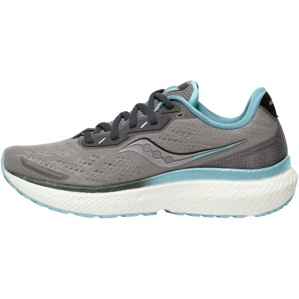 Saucony Triumph 19 Running Shoes - Womens Alloy Powder Back View