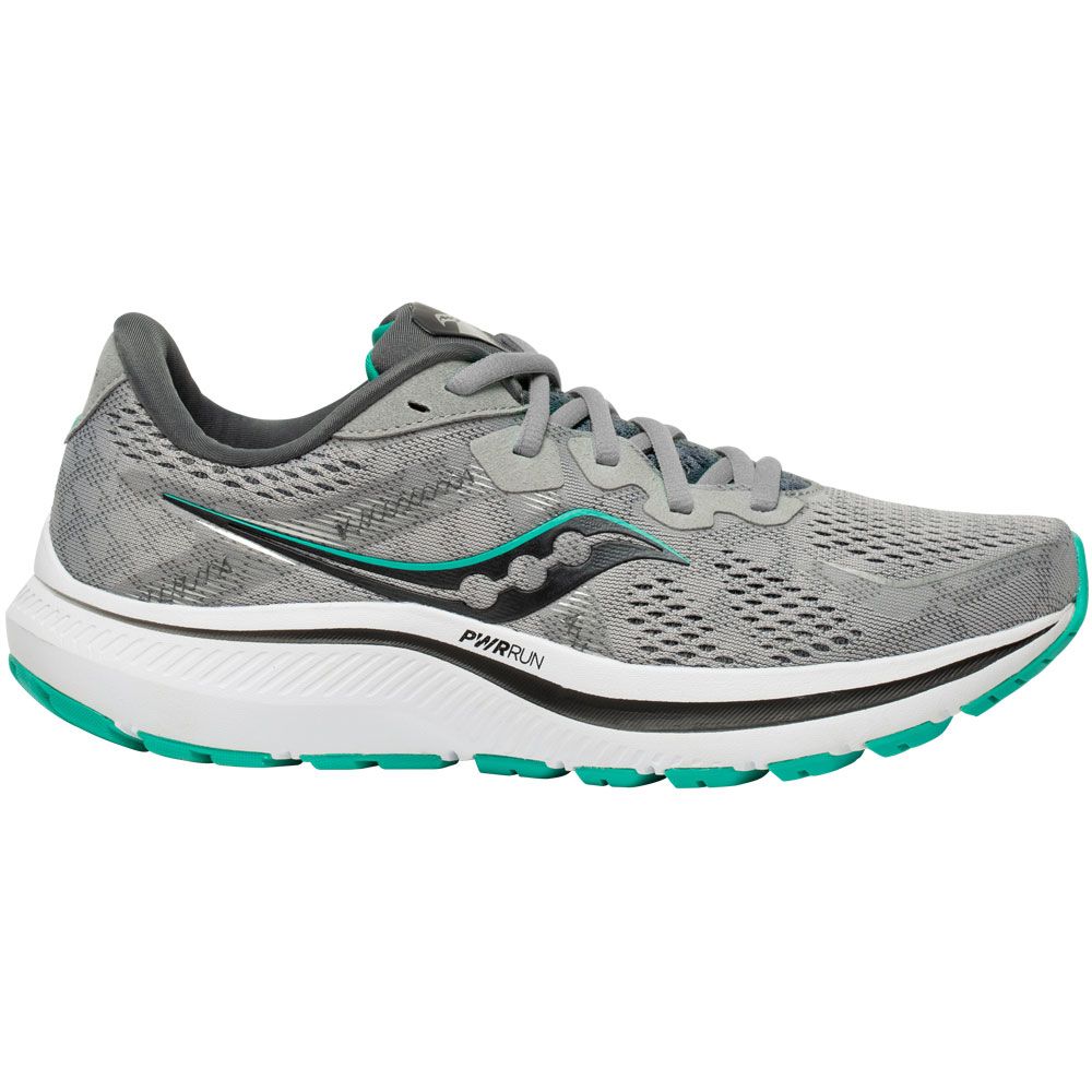 Saucony Omni 20 Running Shoes - Womens Alloy Jade Side View