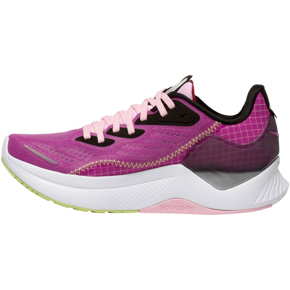 Saucony Endorphin Shift2 Running Shoes - Womens Razzle Limelight Back View
