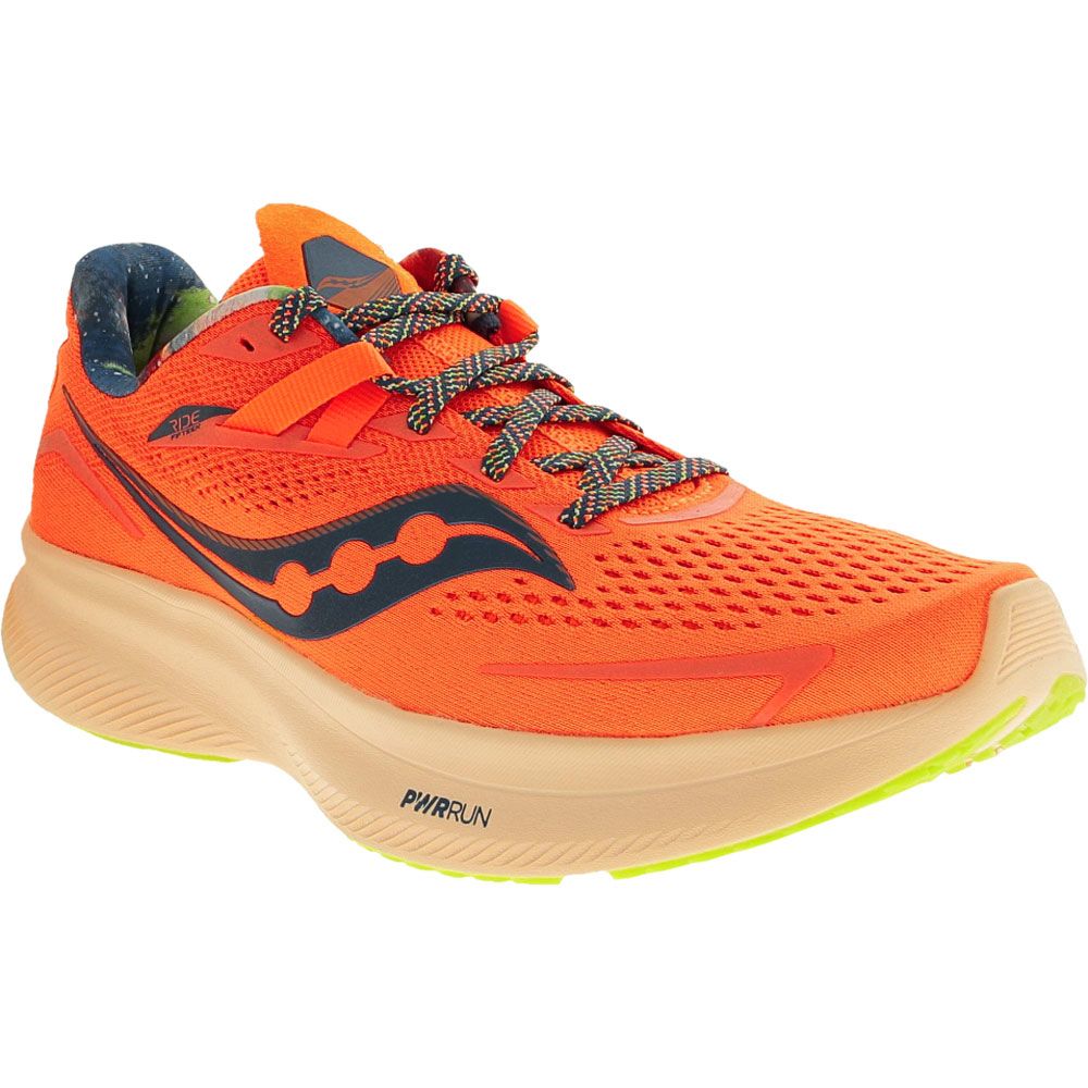 Saucony Ride 15 Running Shoes - Womens Orange Campfire Story