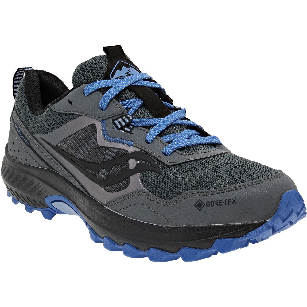 Saucony Excursion Tr16 Gtx Trail Running Shoes - Womens Grey Dark Blue