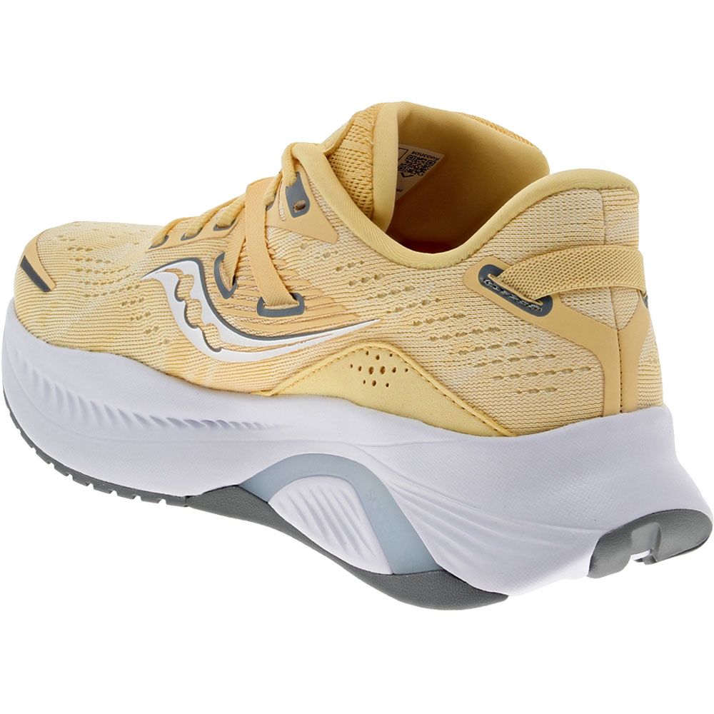 Saucony Guide 16 Running Shoes - Womens Glow White Back View