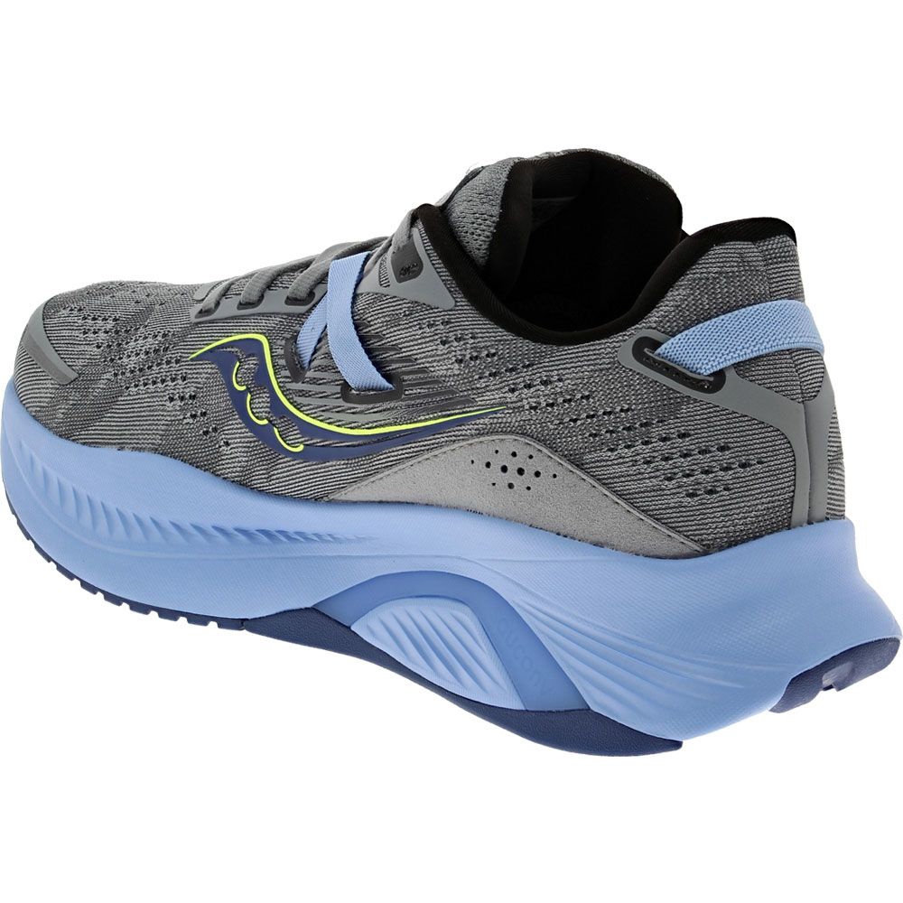 Saucony Guide 16 Running Shoes - Womens Fossil Ether Blue Back View