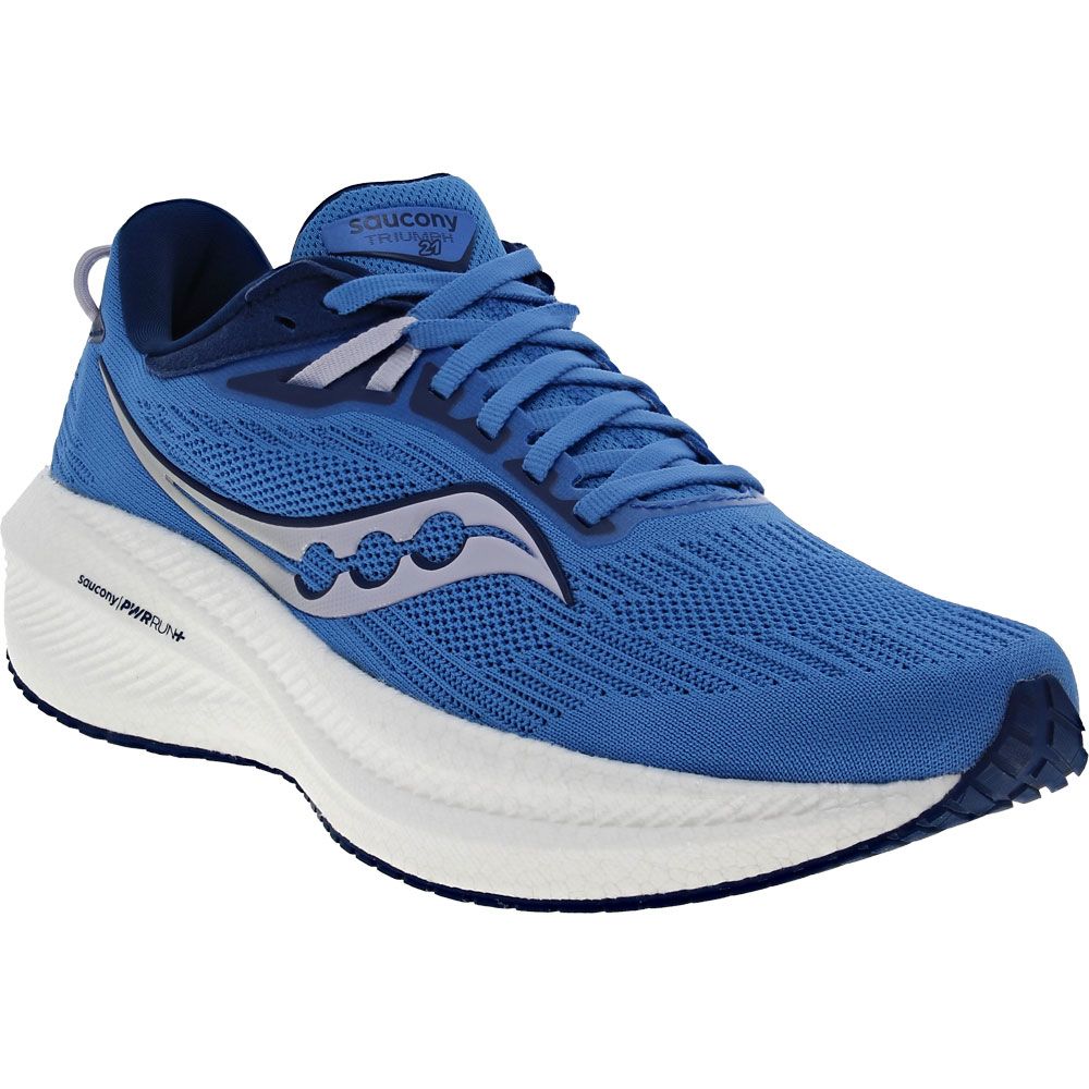 Saucony Triumph 21 Running Shoes - Womens Bluelight Mauve