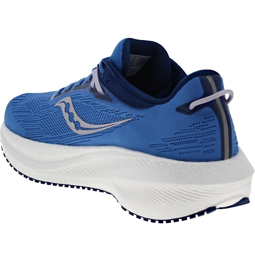 Saucony Triumph 21 Running Shoes - Womens Bluelight Mauve Back View