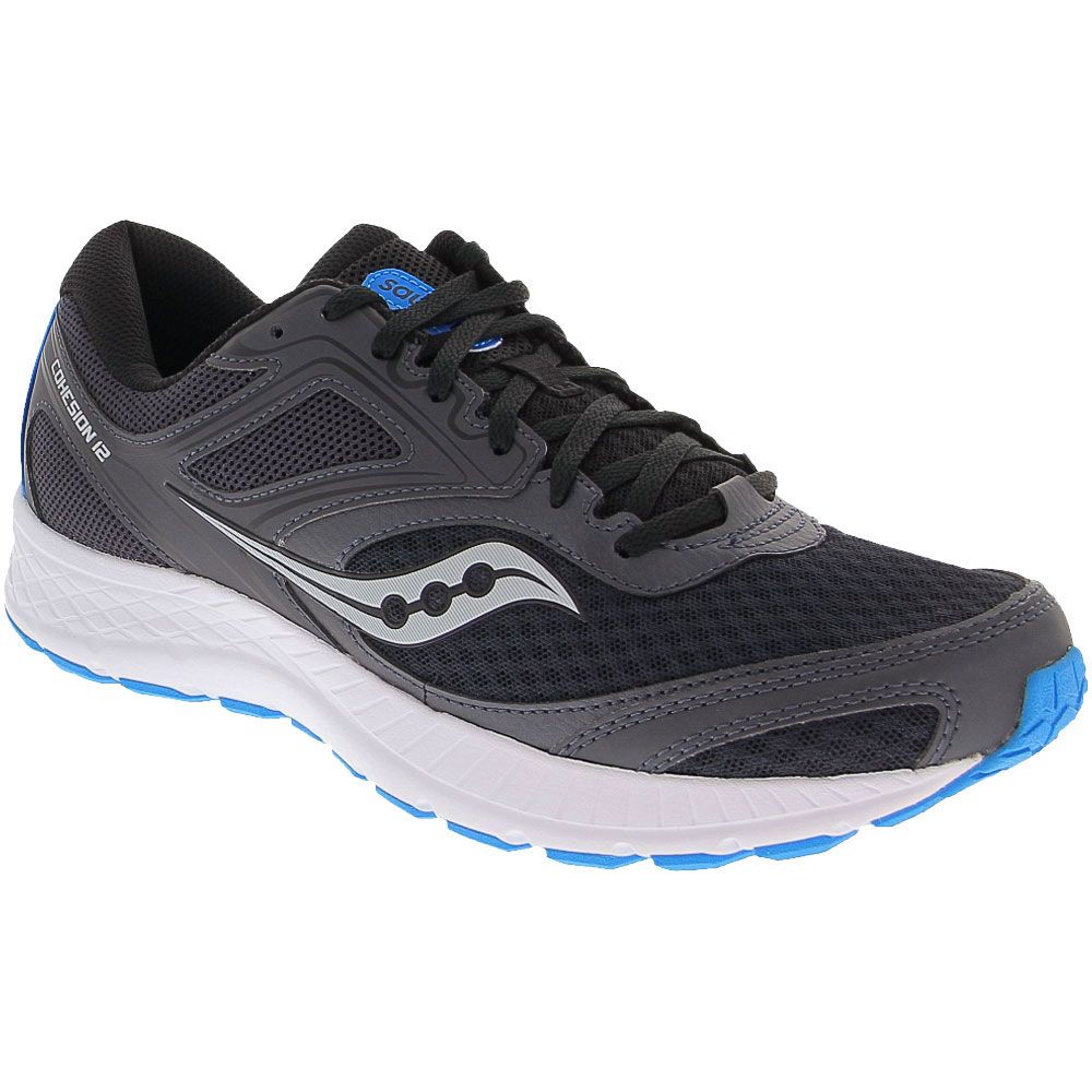 Saucony Cohesion 12 Running Shoes - Mens Black Blue