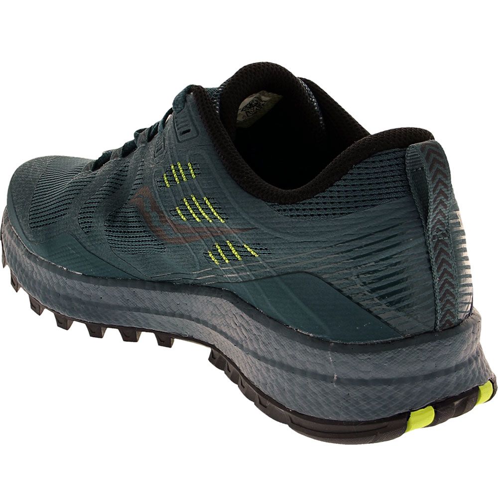 Saucony Xodus 10 Trail Running Shoes - Mens Steel Back View