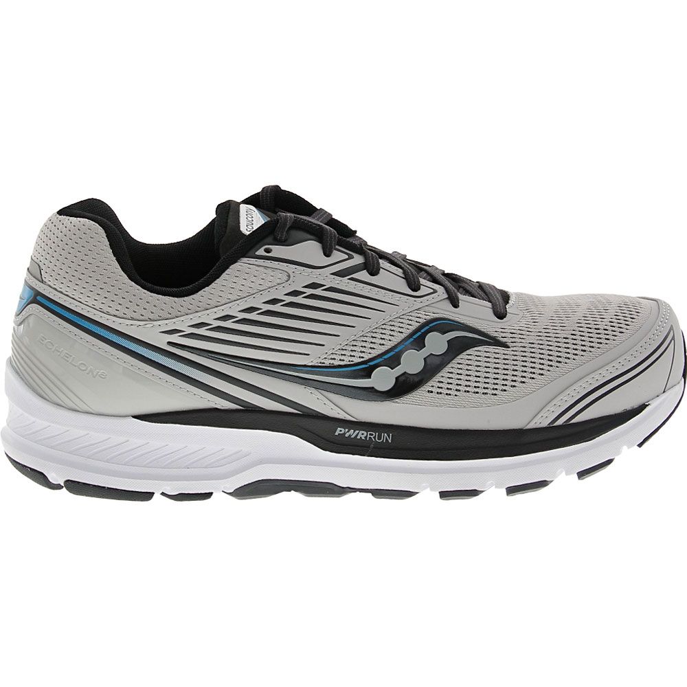 Saucony Echelon 8 Running Shoes - Mens Alloy Black Side View