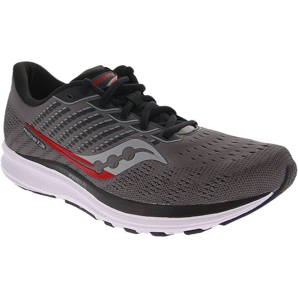 Saucony Ride 13 Running Shoes - Mens Charcoal Black