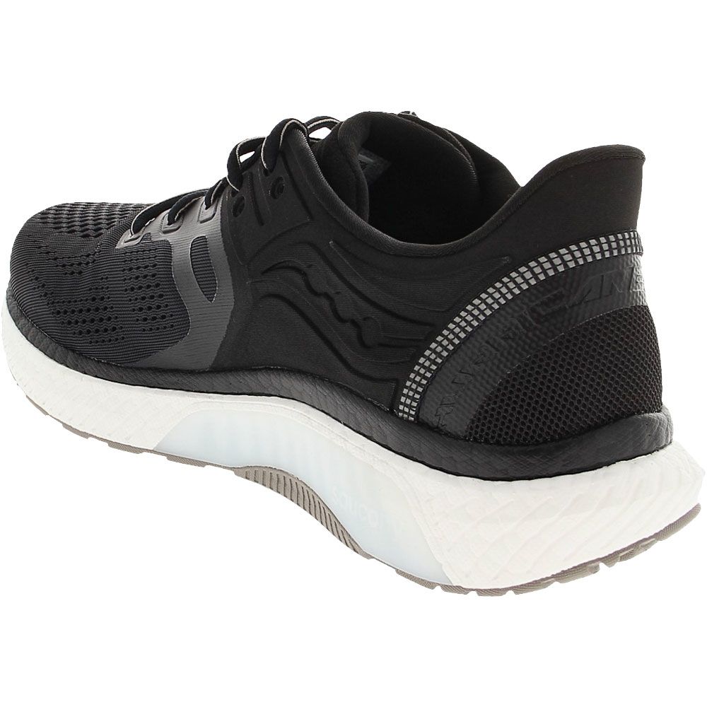 Saucony Hurricane 23 Running Shoes - Mens Black Back View