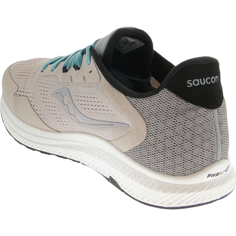 Saucony Freedom 4 Running Shoes - Mens Stone Back View