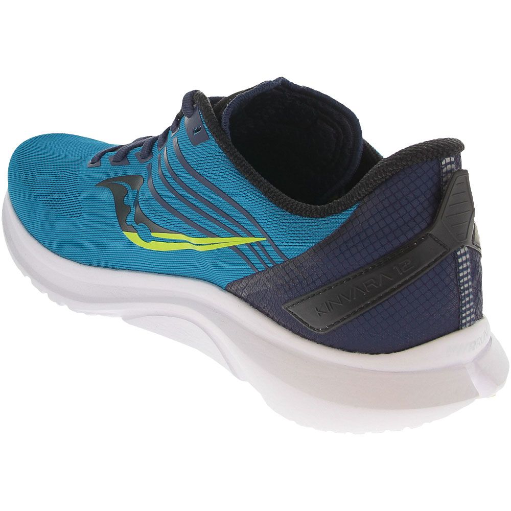 Saucony Kinvara 12 Running Shoes - Mens Blue Back View