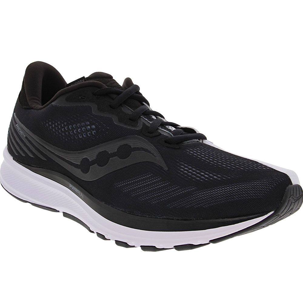 Saucony Ride 14 Reflexion Running Shoes - Mens White Black