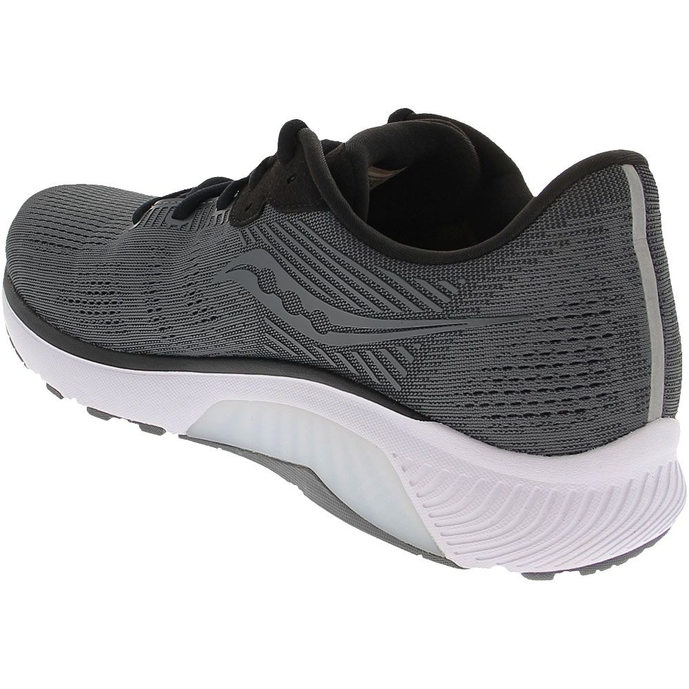 Saucony Guide 14 Running Shoes - Mens Charcoal Back View