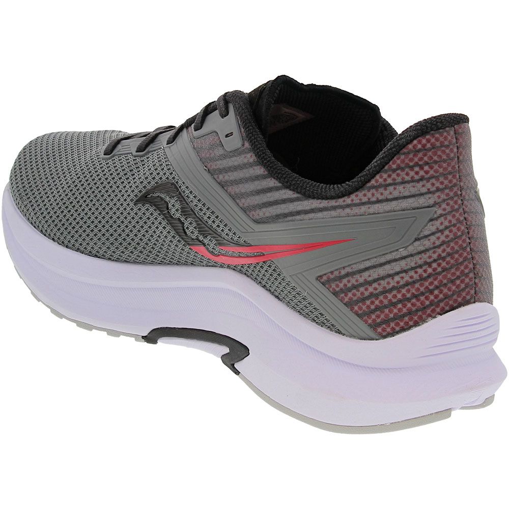 Saucony Axon Running Shoes - Mens Grey Red Back View